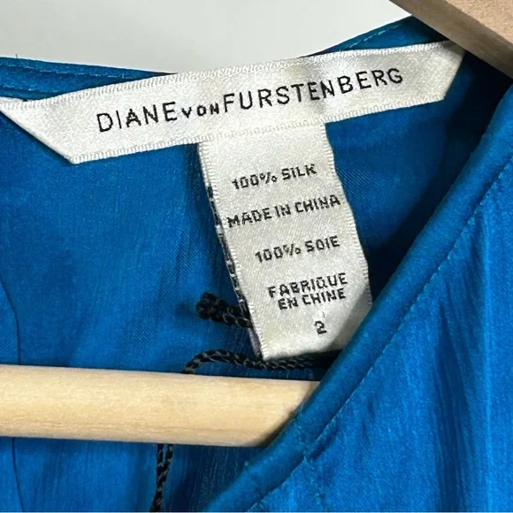 Diane Von Furstenberg Ayla silk sleeveless ruffle blouse - Picture 4 of 5